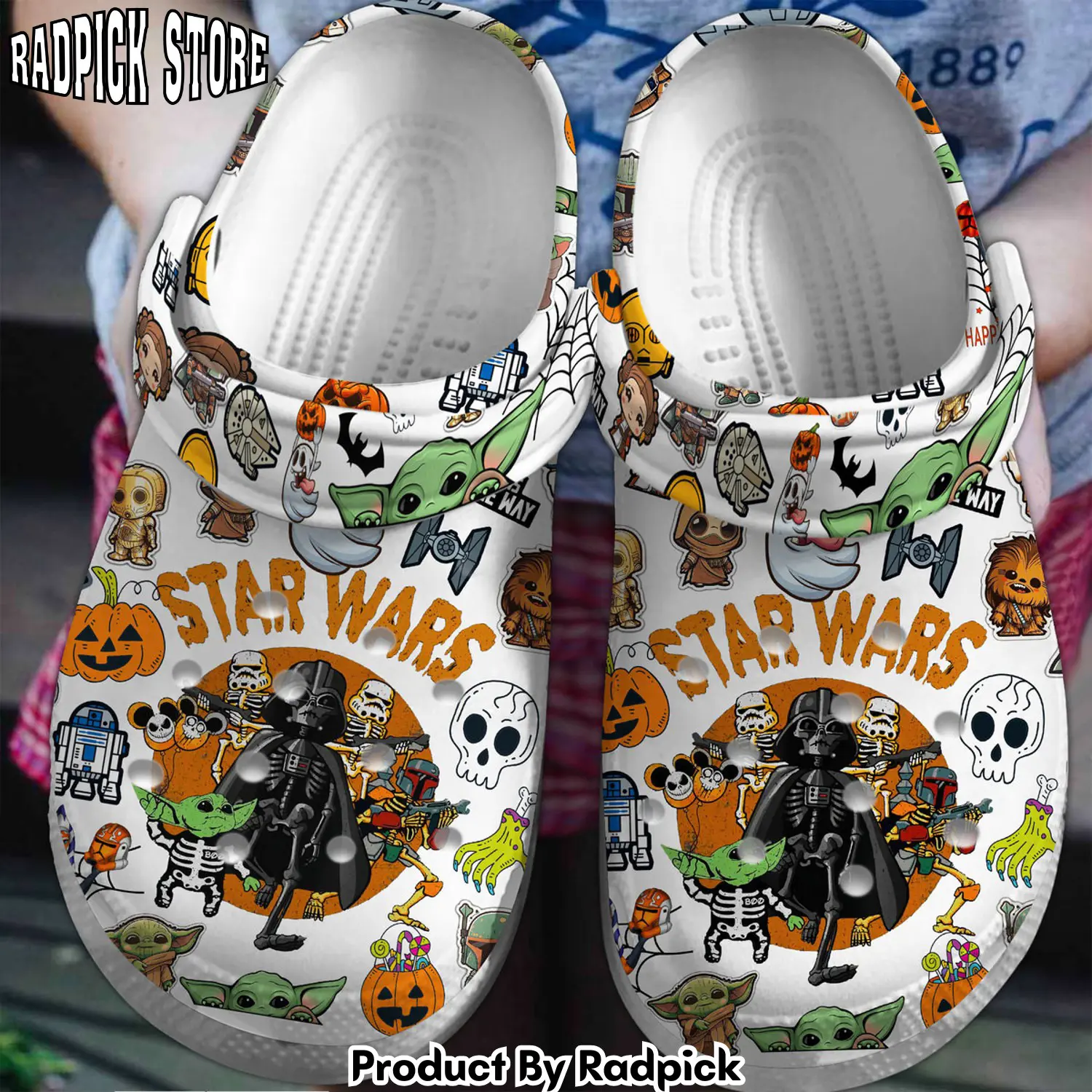 Radpick star wars movie crocss crocband clogs shoes comfortable for men women and kids footwearelite exclusive vgm rp6521202